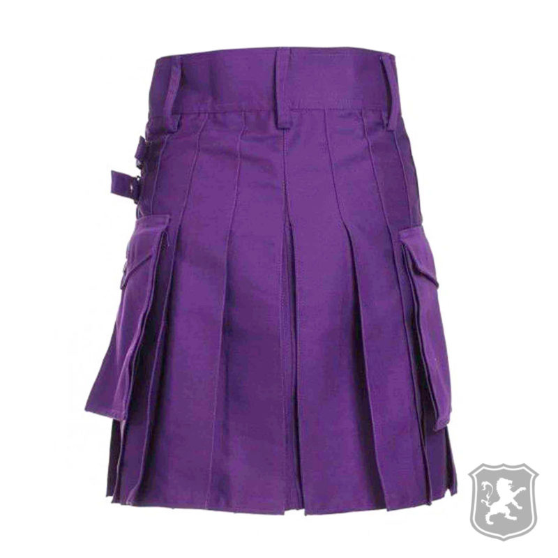 Grey Utility Kilt With Flap Pockets Decent Utility Kilt