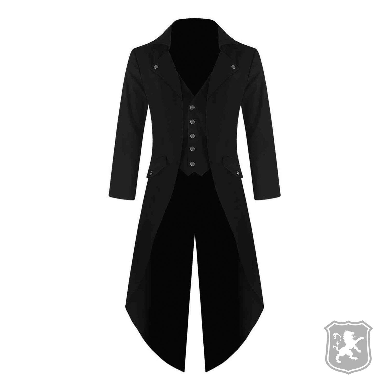 Purple Mens Steampunk Tailcoat Jacket Gothic Victorian Frock Coat
