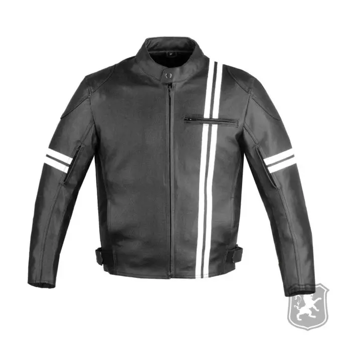 Biker Leather Jacket With Armor