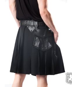 leather utility kilt