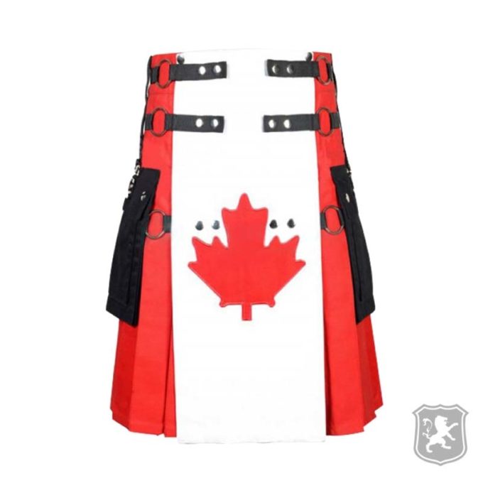 canadian flag kilt, canada flag kilt, flag kilts for sale, flag kilt, kilts for sale, canada flag utility kilt, canadian flag utility kilt,