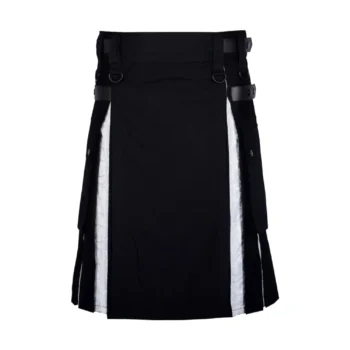 Modern Black & White Utility Kilt