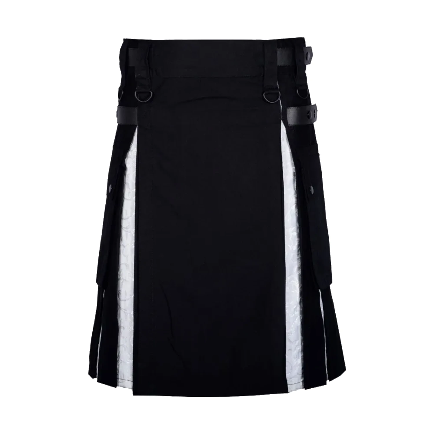 Modern Black & White Utility Kilt