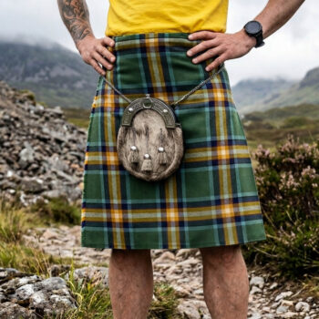Spirit of Brazil tartan kilt handmade, Spirit of Brazil tartan pattern